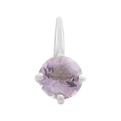 Silver Earrings with Natural Amethyst (2189442)