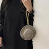 Denim Mini Hat Shape Wallet Portable Money Pouch Cute Novelty Headphone Bag with Hand-Held Strap Keychain Bag Decor Pendant Bag