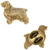 English Cocker Spaniel - Dog Brooch In Decorative Box, Elegant Gold-plated Pin, Brand Jacket Pin
