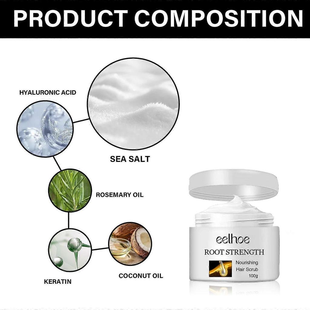 Eelhoe Scalp Scrub Hair Strengthening Anti-Hair Loss Deep Cleansing Volumizing Anti-Dandruff Refreshing Shampoo