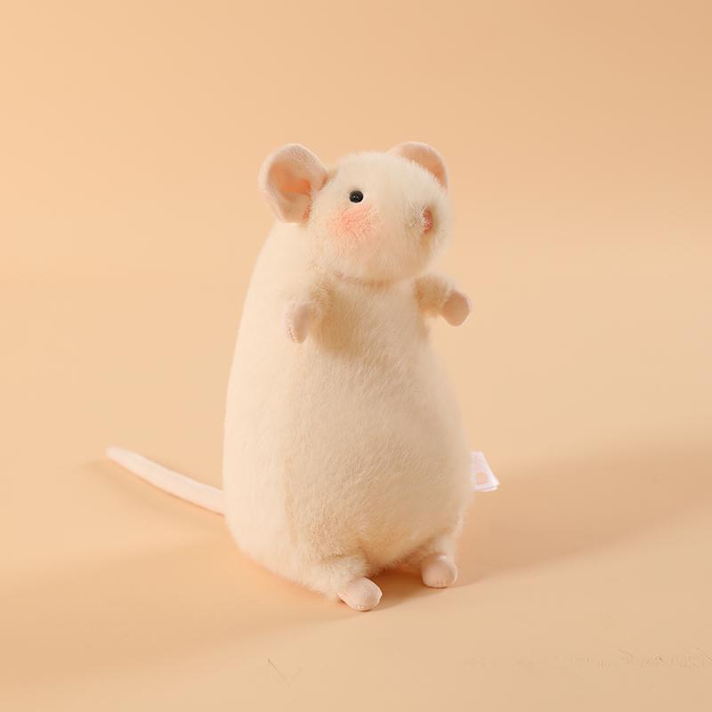 Leuk 15/21cm Schattige Bloesemtak Muis Pluche Hanger Kawaii Muis Rugzak Decoratie Knuffeldier Verjaardagscadeaus See the details page