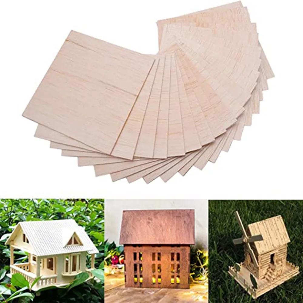 10pcs 150x150mm DIY Crafts Wood Squares 100x100mm Wood Carving Sheets Home Decoration Wood