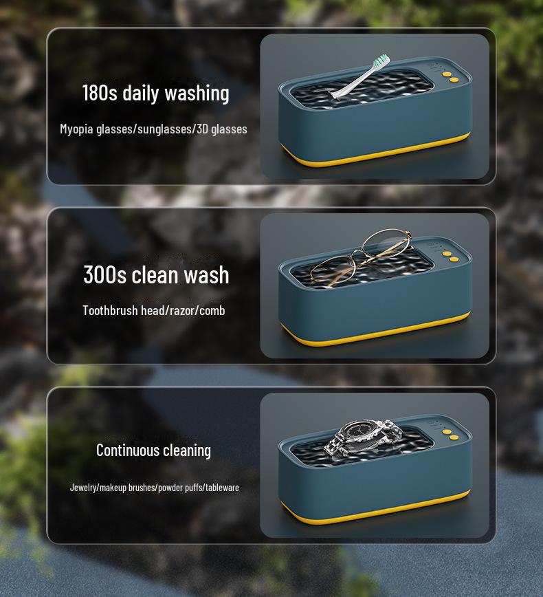 Portable Multi-Functional Ultrasonic Glasses Cleaner