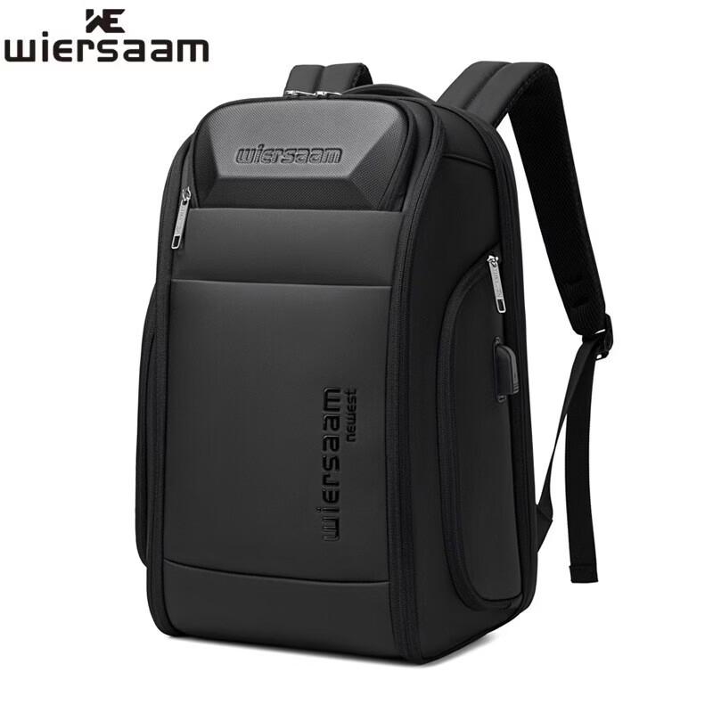

WIERSAAM Men s Business Anti-theft Laptop Backpack