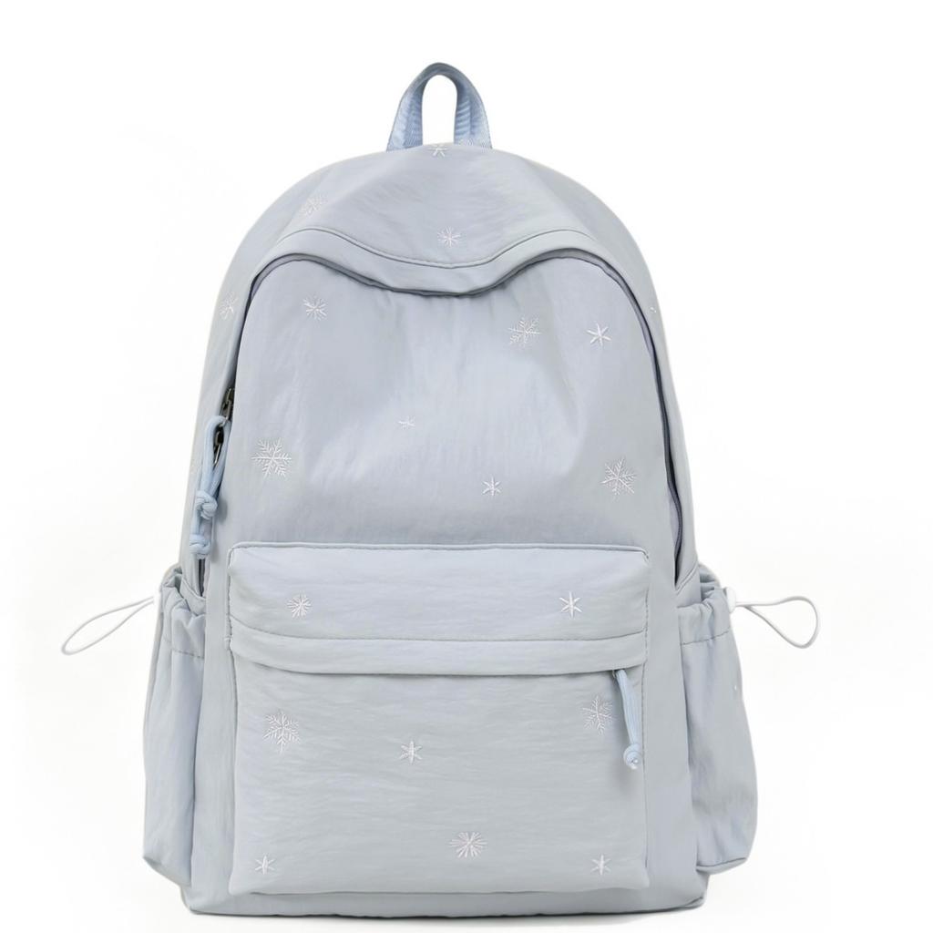 Schoolbag New Ins Wind Small Fresh White Bag Leisure Campus Primary School Students Light Simple Large Capacity Backpack
