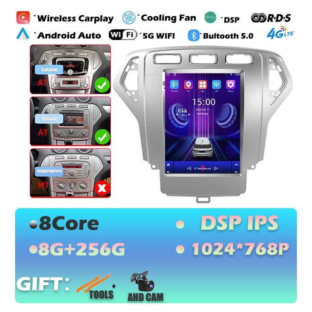 IPS DSP Android 14 For Ford Mondeo 4 2006-2010 Carplay Car Radio Multimedia Video Player Navigaion Head Unit Stereo