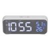 Digital Alarm Clock LED Digital Music Alarm Clock USB Charging Electronic Clock Temperature Display