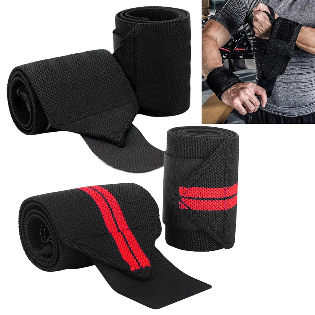 Adjustable Wrist Straps for Men Women Elastic Powerlifting Wristband Gym Fitness Training Support