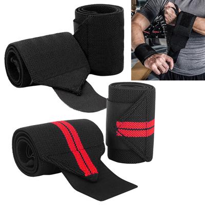 1Pair Adjustable Wrist Straps Men And Women Elastic Wristband Fixers Of Athletes Powerlifting Bandages Weightlifting Wristbands