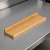 Wall Shelf with Retaining Rails SpaceSaving Rectangular Raised Edges Versatile for