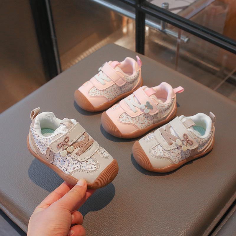 2026 Spring/Autumn Soft Sole Breathable Closed-Toe Princess Shoes for Toddler Girls