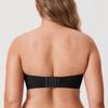 Large Size Women's Strapless Bra Plus Size Steel Rim Convertible Padded Rose White Beige Underwear