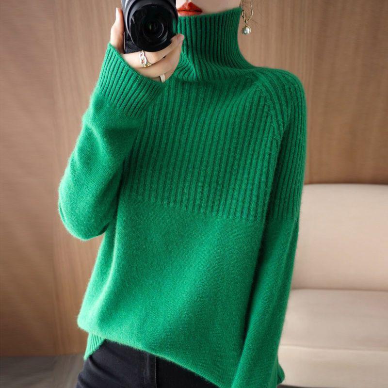 Women's Sweater Turtleneck Trending Sweater Fashion Autumn Winter Pullover Women's Knitwear