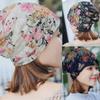 Comfortable Floral Lace Beanie Floral Pattern Stretch Slouchy Turban Chemo Cap  Fashion Accessory