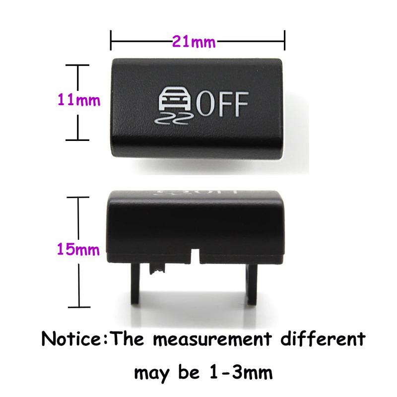 LHD RHD Car Anti-Slip Button Cover Cap Replacement Black For BMW X5 X6 E70 E71 E72 2007-2013