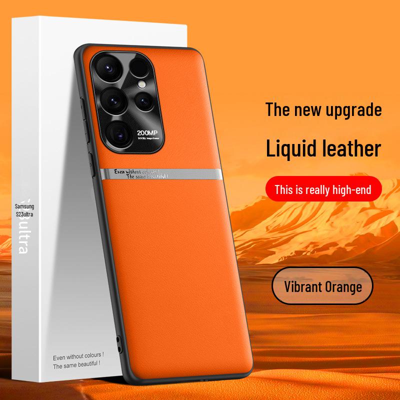 Samsung S23 Ultra Liquid Leather Case: Anti-Fall, Anti-Fouling Protective Cover, Single Piece Shipments