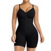 Women's Seamless Zipper Front Bodysuit Shapewear Compression with Adjustable Straps and Tummy Control Shorts