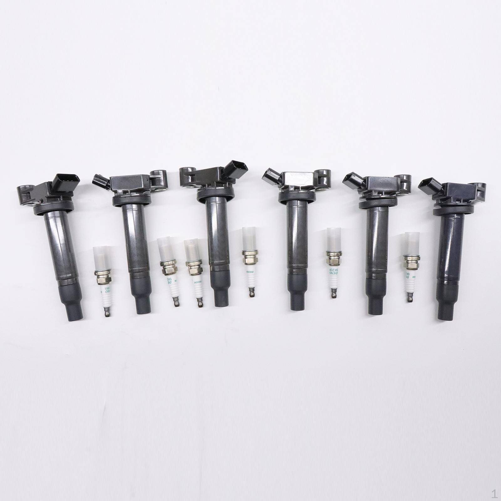 

6 штук катушек зажигания и свечей зажигания C528 для Toyota Avalon 2000-2004