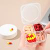 7PCS Pill Box Organizer Small Compact Modular Design Detachable High-visibility Color Container for Medication And Supplements