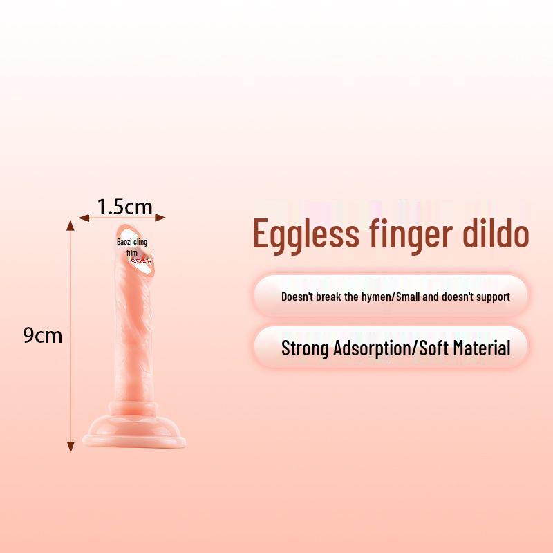 Dildo na przyssawkę bez jajek: Miękki Korek Analny Masturbator dla Kobiet