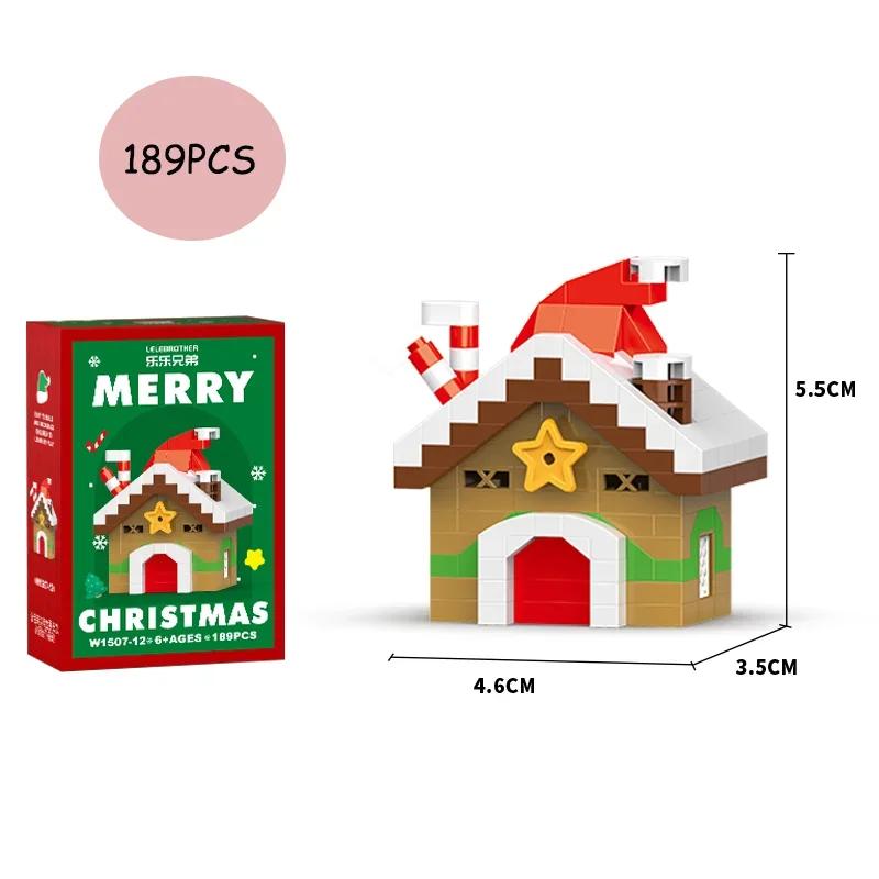 Hot DIY Model Christmas Building Block Santa Claus Snowman Christmas Tree Building Block Toy Christmas Decoration Party Favours