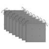 Exclusive House - Folding Outdoor Chairs and Cushions Set of 8 Acacia Wood