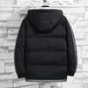 Casual Men's Cotton Jacket Solid Color Loose Winter     Daily Warm