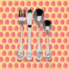 Steel Children'S Cutlery Set 4 Pieces Spoon Fork Knife Spoon Set
