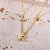 Stainless Steel Lowercase Letter Pendant Necklace