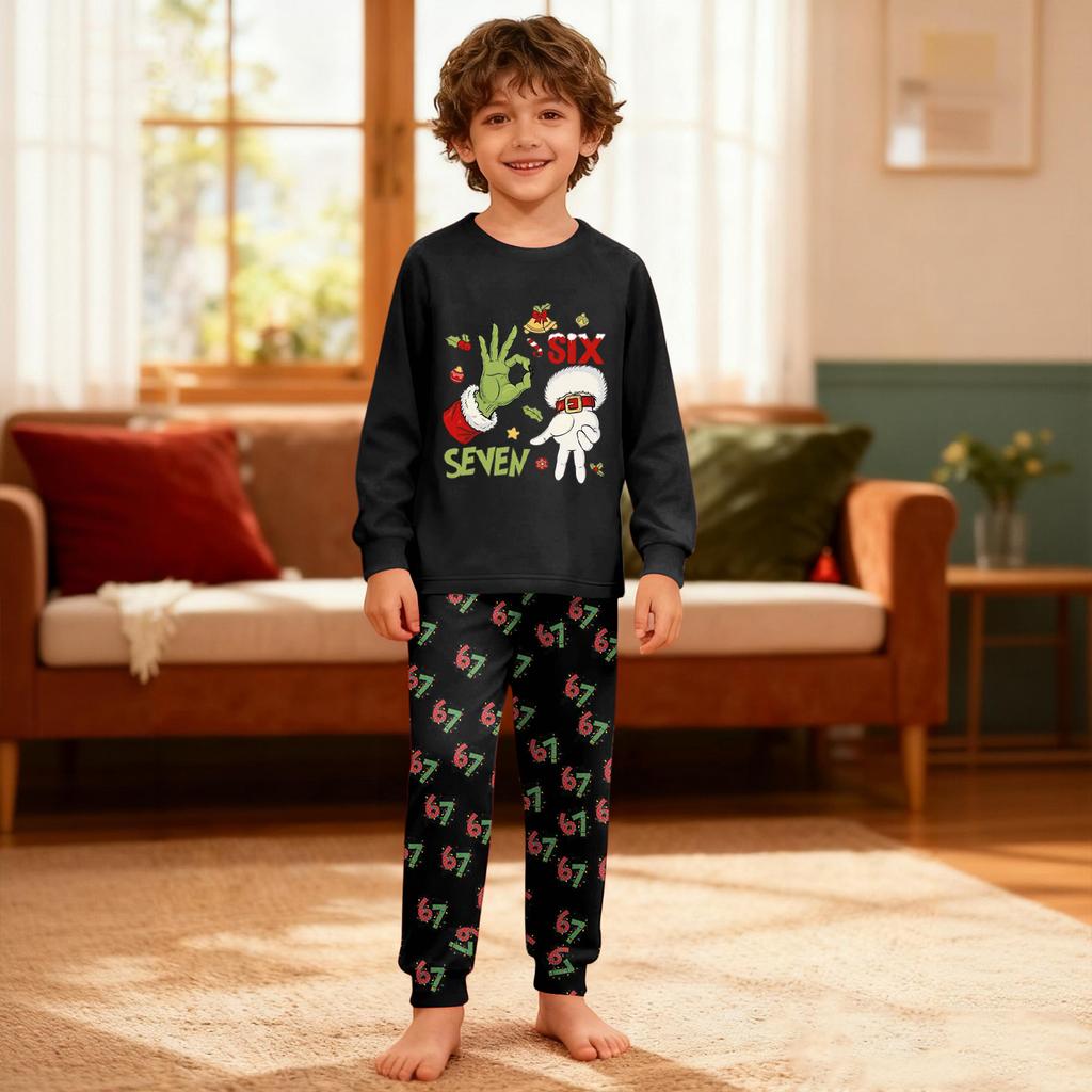Children's Set - Boy And Girl Printed Thin Two-Piece Set With Long Sleeves And Pants