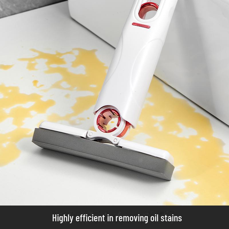 Compact Desktop and Glass Scraper Mop - Hand-Free Cleaning for Cars and Tables