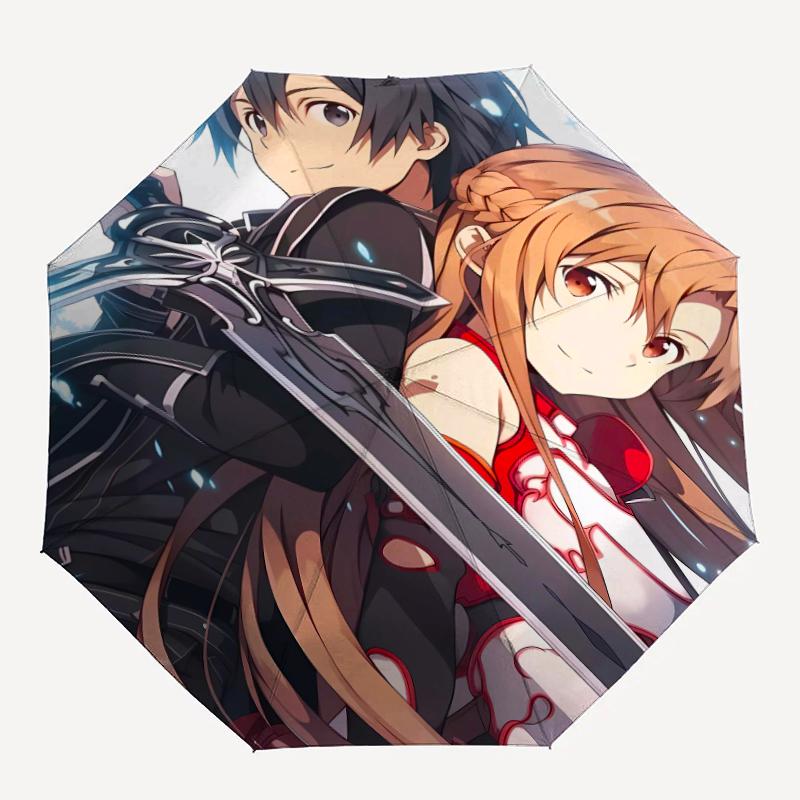 1pc Sword Art Online1 Umbrella, Sun Protection, And UV Shielding. It Has Eight Sturdy Ribs for Outdoor Use And Perfect Gift
