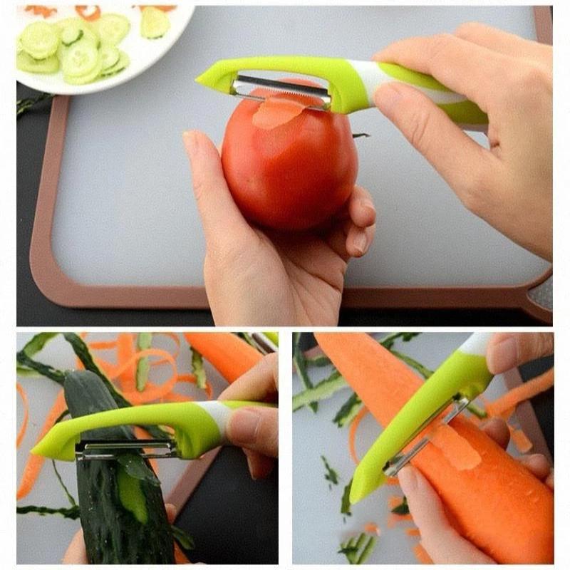 Vegetable Fruit Peelers With Stainless Steel Blades Non Slip Handle For Kitchen Carrot Potato Peeling Slicing