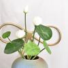 Artificial Lotus Flower Pvc Fake Flowers Simulation Lotus Leaf  Garden Make Scenery