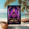 1PC Custom Name Barber Shop Vintage Style Beach Towel Highly Absorbent And Sand-Resistant Towel for Swimming, Pool, Yoga, And Travel Lightweight