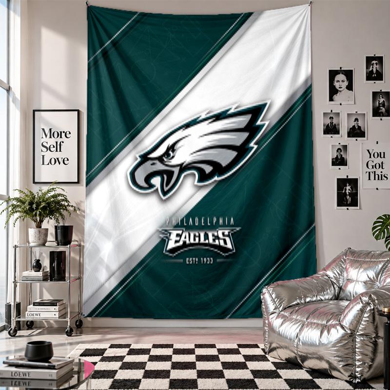 Philadelphia Eagles Wall Tapestry Home Decor Wall Hanging Cloth for Bedroom Living Room Background