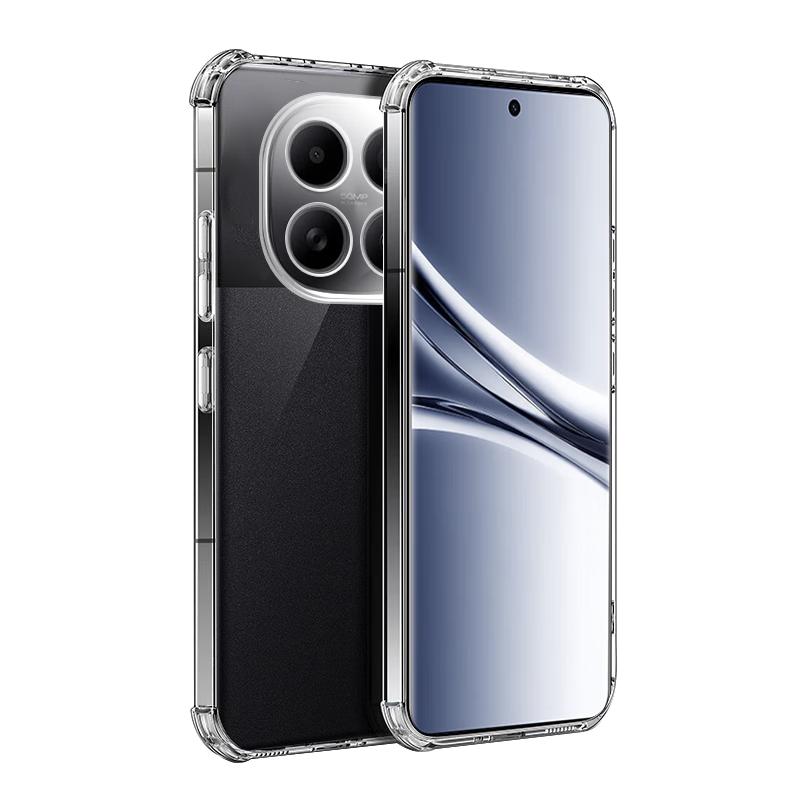 TARAS Transparent Airbag Soft Case for Xiaomi Redmi Note 15, Simple Skin-friendly Anti-fingerprint Full Protection Cover with Lens Protection, Unisex