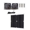 Flexible Solar Operated Exhaust Fan Temperature Control Device for Motorhomes Ships Hen Houses Dog Dens Ventilation