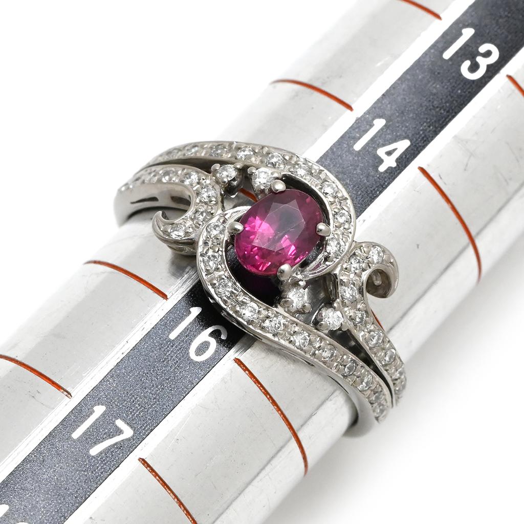 NON BRAND Ruby diamondRing ring Ruby/diamond #15(JP Size) Array