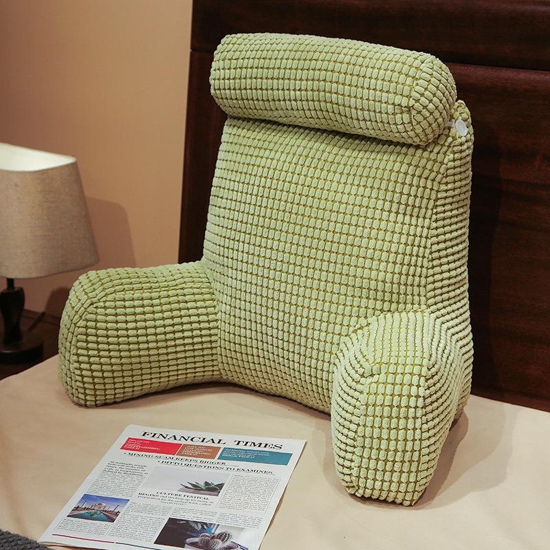 Solid Color Comfortable Stress Reducing Pillows Minimalist Soft Breathable Backrest Cushion At The Bedside Sofa Neck Waist Support Cushion