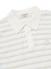 NORDISK Short Sleeve Striped Sweater - W_Off White