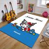 Custom Kuromi Mat Personalized Name, Polyester Washable Indoor Entryway Rug, Gift for Christmas, Easter, Thanksgiving Day