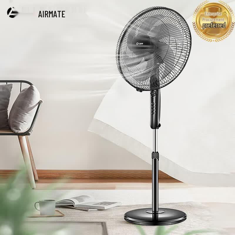 Airmate 6-Blade Mechanical Oscillating Floor Fan CN plug (adapter included)