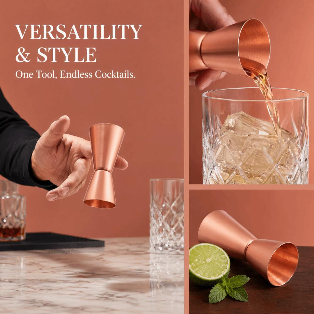 Stainless Steel Double Sided Jigger Double Head Design Liquor Measuring Cup Bar Measuring Cup  Bar