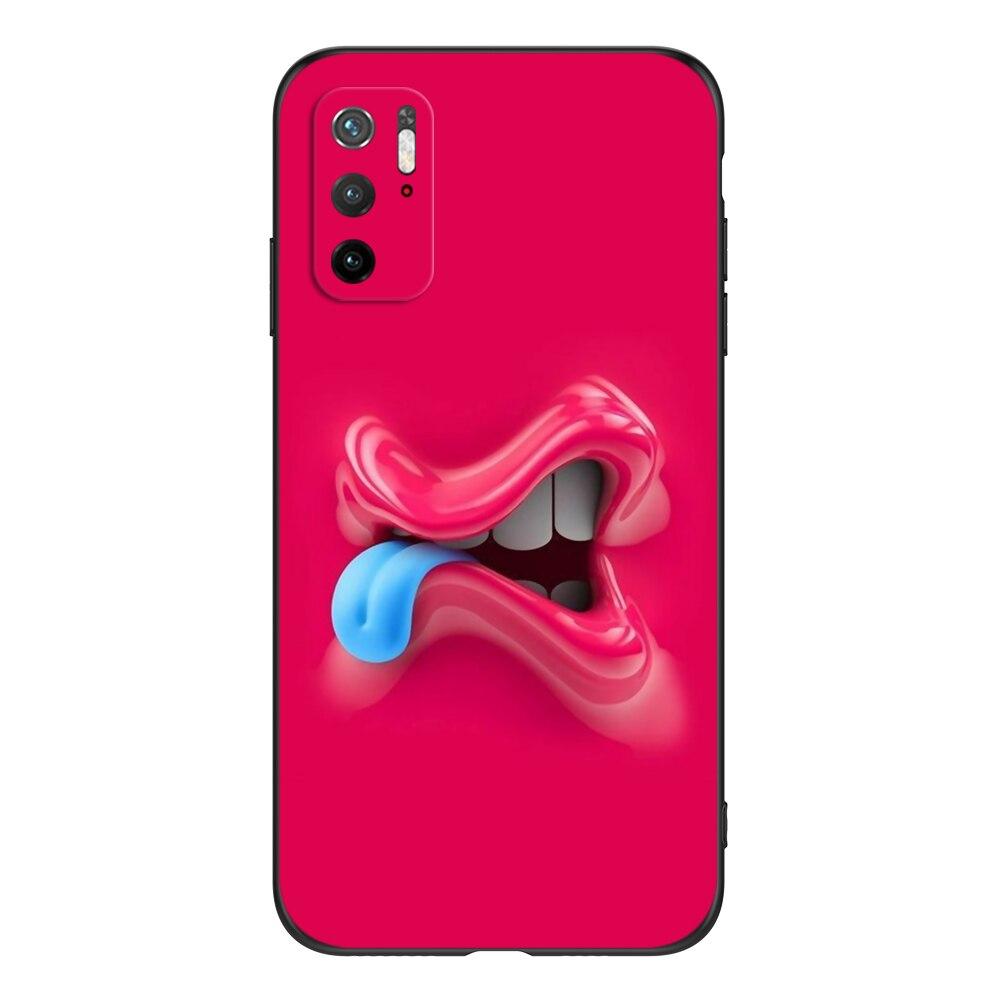 For Poco M3 Pro 5G Case 6.5" Xiaomi Redmi Note 10 5G Phone Back Cover Bumper POCOPHONE Black Tpu Case Cute Funy