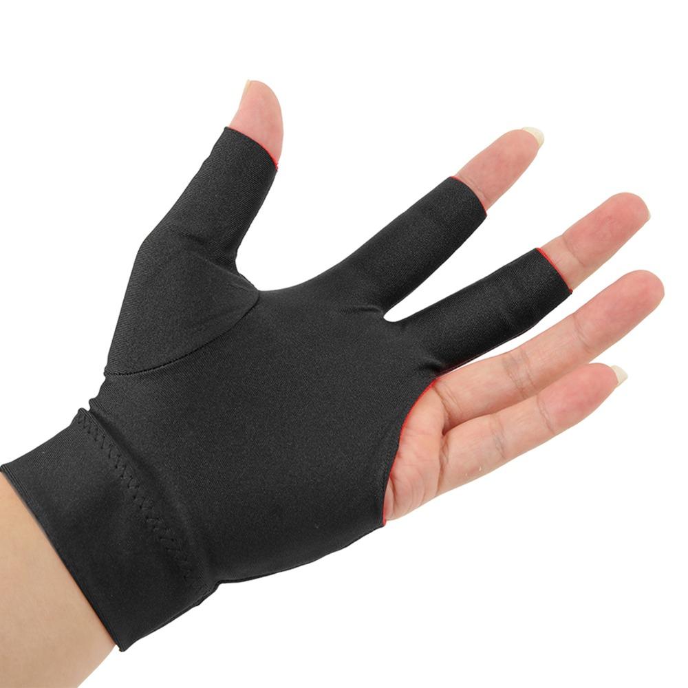 Breathable 3 Fingers Cue Gloves Three Finger Pool Cue Gloves Snooker Cue Glove Snooker Cue Sport