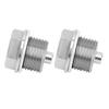 1 Pair Oil Drain Plug with 2pcs Washer Stainless Steel Magnetic Oil Sump Nut Replacement for GM KIA