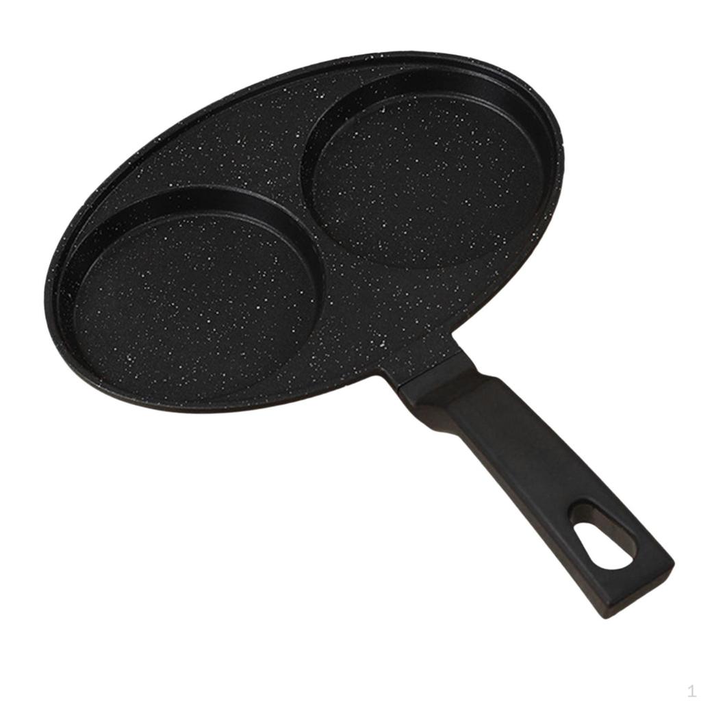 Egg Frying Pan Non-Stick Split Grill Cookware Breakfast Maker Omelette