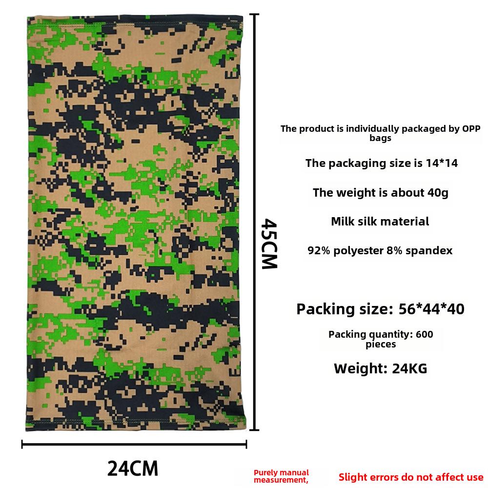 Breathable Summer Ice Silk Sunscreen Mask: Multifunctional Cycling Headscarf & Fishing Face Towel