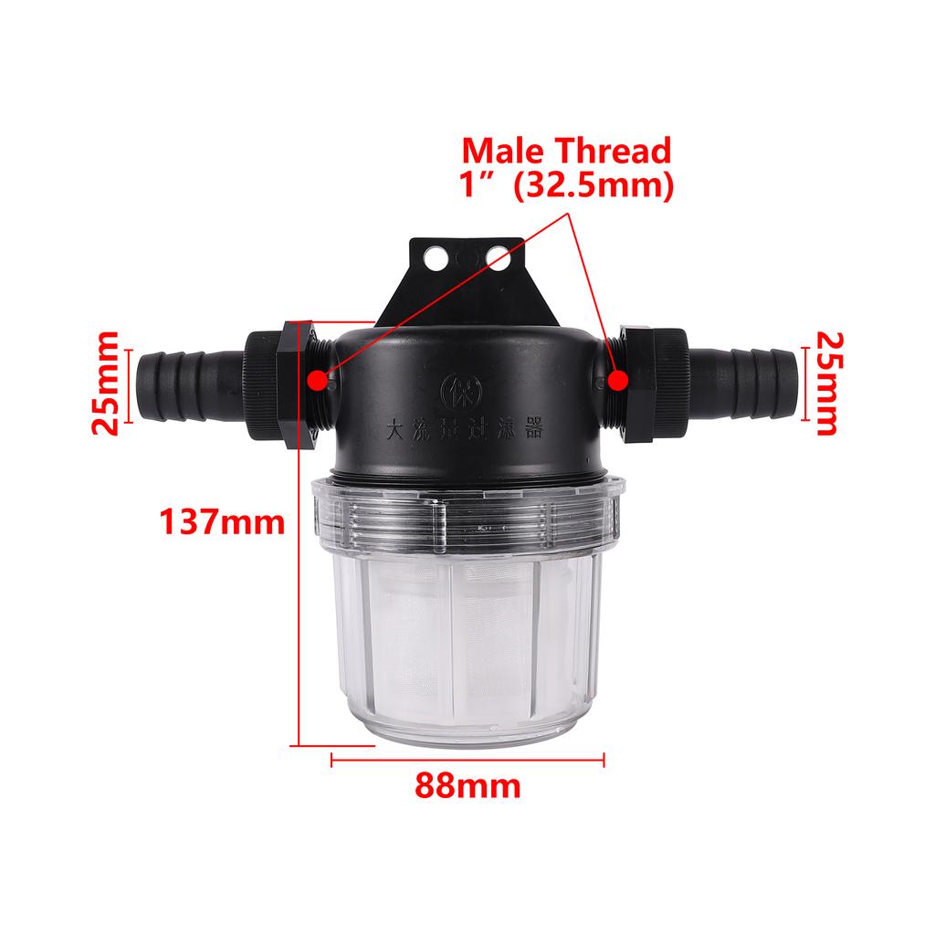 Garden Hose Filter 50 Mesh Ultrafine Filter Agricultural Micron Composite Water Filter, Garden Hose Inline Water Filter